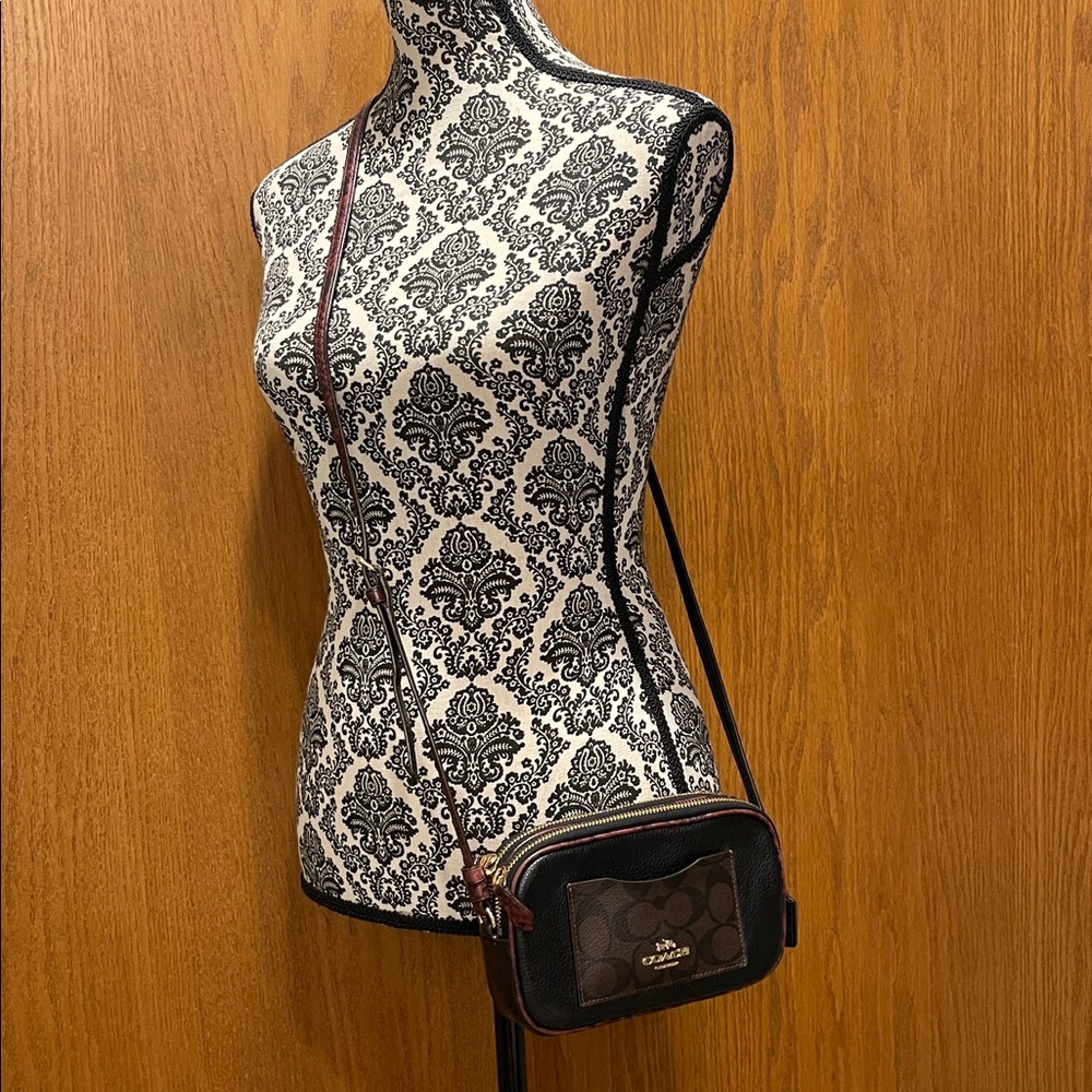 Coach Black and Brown Logo Crossbody - Picture 5 of 5
